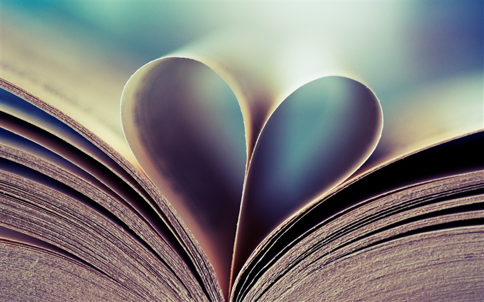 Book, page, love hearts Wallpapers Pictures Photos Images