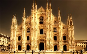 Cathedral, Milan, Italy, buildings HD wallpaper