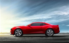 Chevrolet Camaro red car HD wallpaper