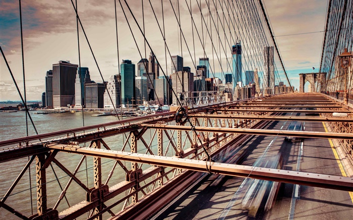 City, USA, bridge, sea Wallpapers Pictures Photos Images