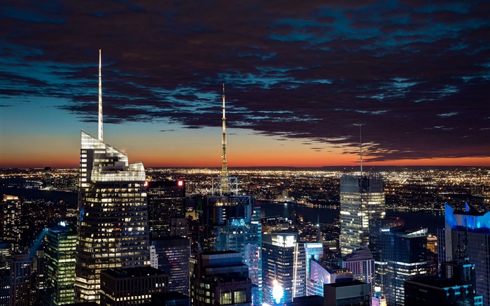 City night, lights, buildings Wallpapers Pictures Photos Images