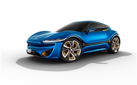 Concept blue supercar HD wallpaper