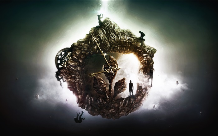 Creative design, hours, people, space Wallpapers Pictures Photos Images
