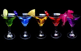 Different colors cocktail HD wallpaper