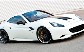 Ferrari Hamann white supercar side view