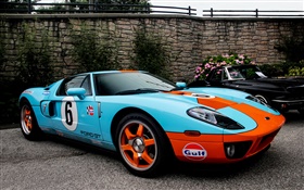Ford GT40 blue supercar