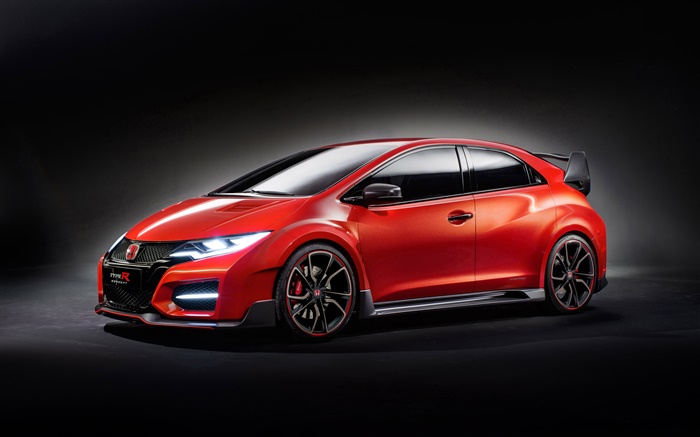 Honda Civic Concept red car Wallpapers Pictures Photos Images