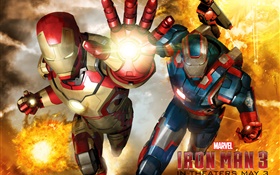 Iron Man 3, two heroes HD wallpaper
