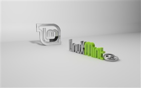 Linux Mint 15 system 3D logo HD wallpaper