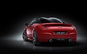 Peugeot RCZ R red car rear view HD wallpaper
