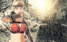 Point Blank, girl in rain