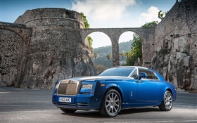 Rolls-Royce Motor Cars, blue luxury car HD wallpaper
