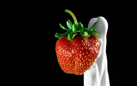 Strawberry and milk splash