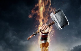Thor 2, hammer HD wallpaper