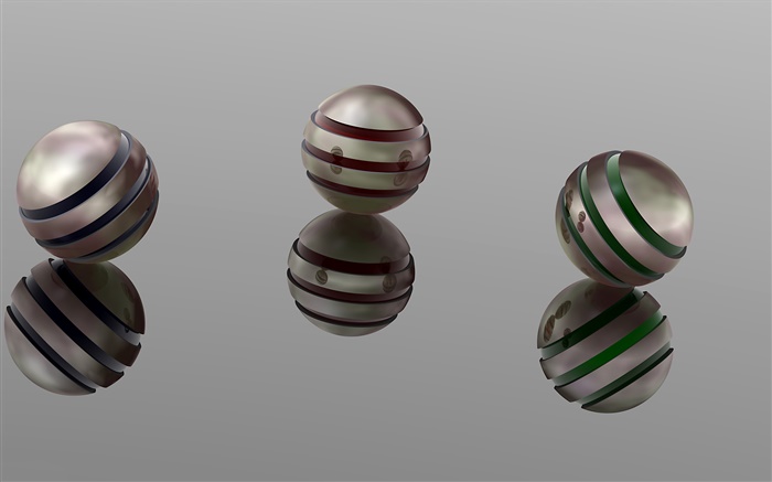 Three 3D balls Wallpapers Pictures Photos Images