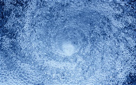 Water bubble whirlpool close-up