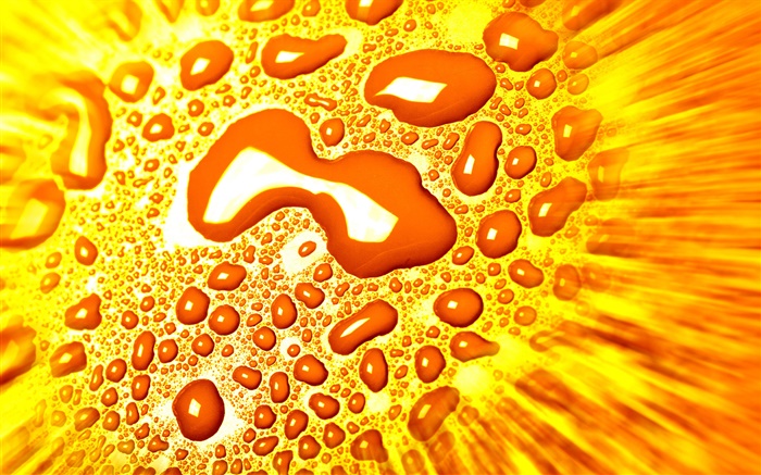 Water drops, golden background Wallpapers Pictures Photos Images