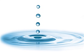 Water wave, water drops flight HD wallpaper