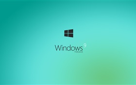 Windows 9, Professional, light blue HD wallpaper