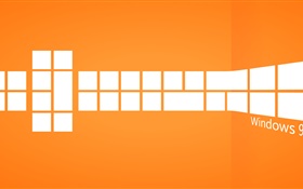 Windows 9, orange style HD wallpaper