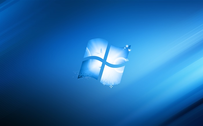 Windows logo, blue style background Wallpapers Pictures Photos Images