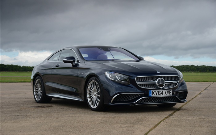 2015 Mercedes-Benz AMG S-Class Coupe C217 black car Wallpapers Pictures Photos Images