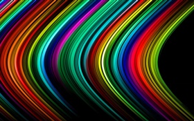 Abstract lines, stripes, colorful, light, rays HD wallpaper