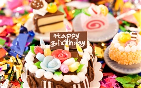 Birthday cake, sweet HD wallpaper