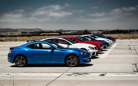 Different colors supercars HD wallpaper