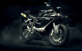 Ducati 848 Evo black motorcycle HD wallpaper