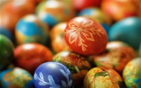 Easter, colorful eggs