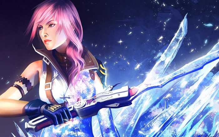 Final Fantasy XIII, sword, girl Wallpapers Pictures Photos Images