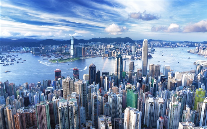 Hong Kong, city, skyscraper, metropolis Wallpapers Pictures Photos Images