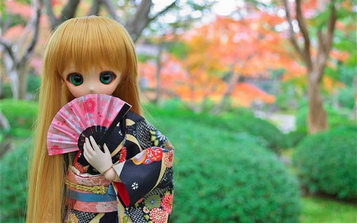 Japanese toy girl, doll, long hair Wallpapers Pictures Photos Images