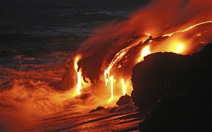 Kilauea lava flow, Hawaii Wallpapers Pictures Photos Images