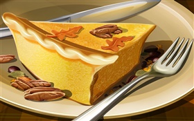 Art painting, a piece of cake