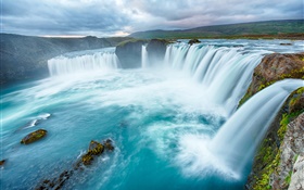 Beautiful waterfalls landscape HD wallpaper