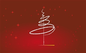 Christmas theme, design, tree, simple style HD wallpaper