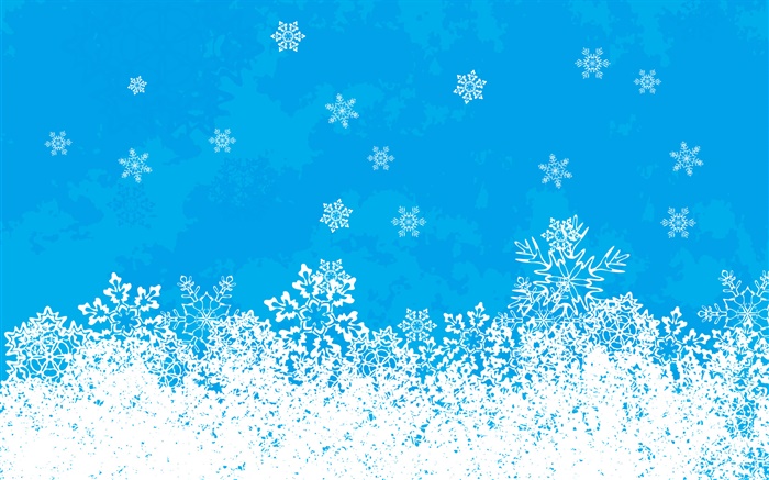 Christmas theme pictures, snowflaks, blue background Wallpapers Pictures Photos Images