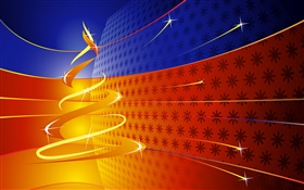 Christmas tree, abstract, creative design HD wallpaper