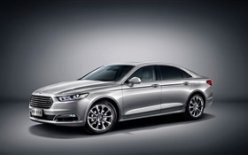 2015 Ford Taurus CN-spec silver car HD wallpaper