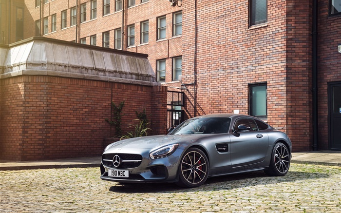 2015 Mercedes-Benz AMG GT S C190 silver supercar Wallpapers Pictures Photos Images