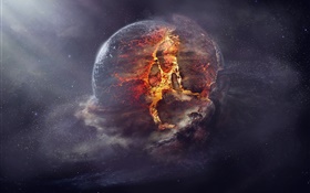 Destruction, planet explosion HD wallpaper