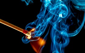Matches, fire, smoke HD wallpaper