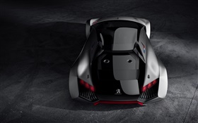 Peugeot Vision Gran Turismo concept supercar rear view HD wallpaper