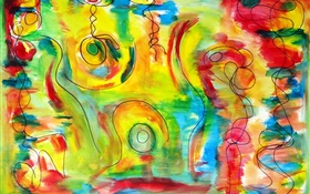 Abstraction shape, colorful colors