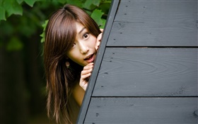 Naughty Asian girl HD wallpaper