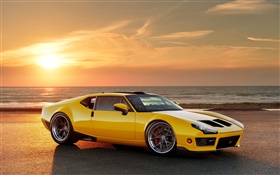 1971 Ringbrothers DeTomaso Pantera yellow supercar