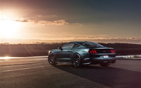 2015 Ford Mustang GT car rear view HD wallpaper