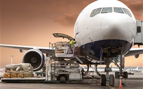 Aircraft, freight, airport HD wallpaper